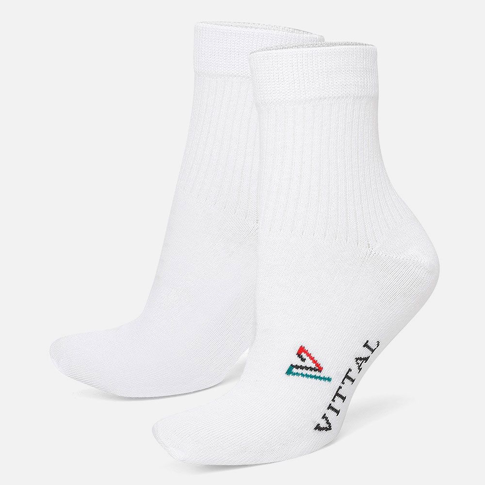 Meia Unissex Branca Vittal - MEIA... - USE VITTAL