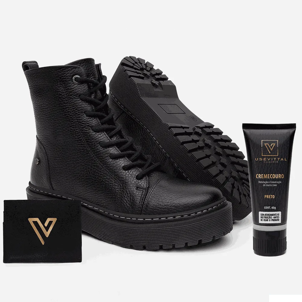 Bota Coturno Feminino Vittal Premi... - USE VITTAL
