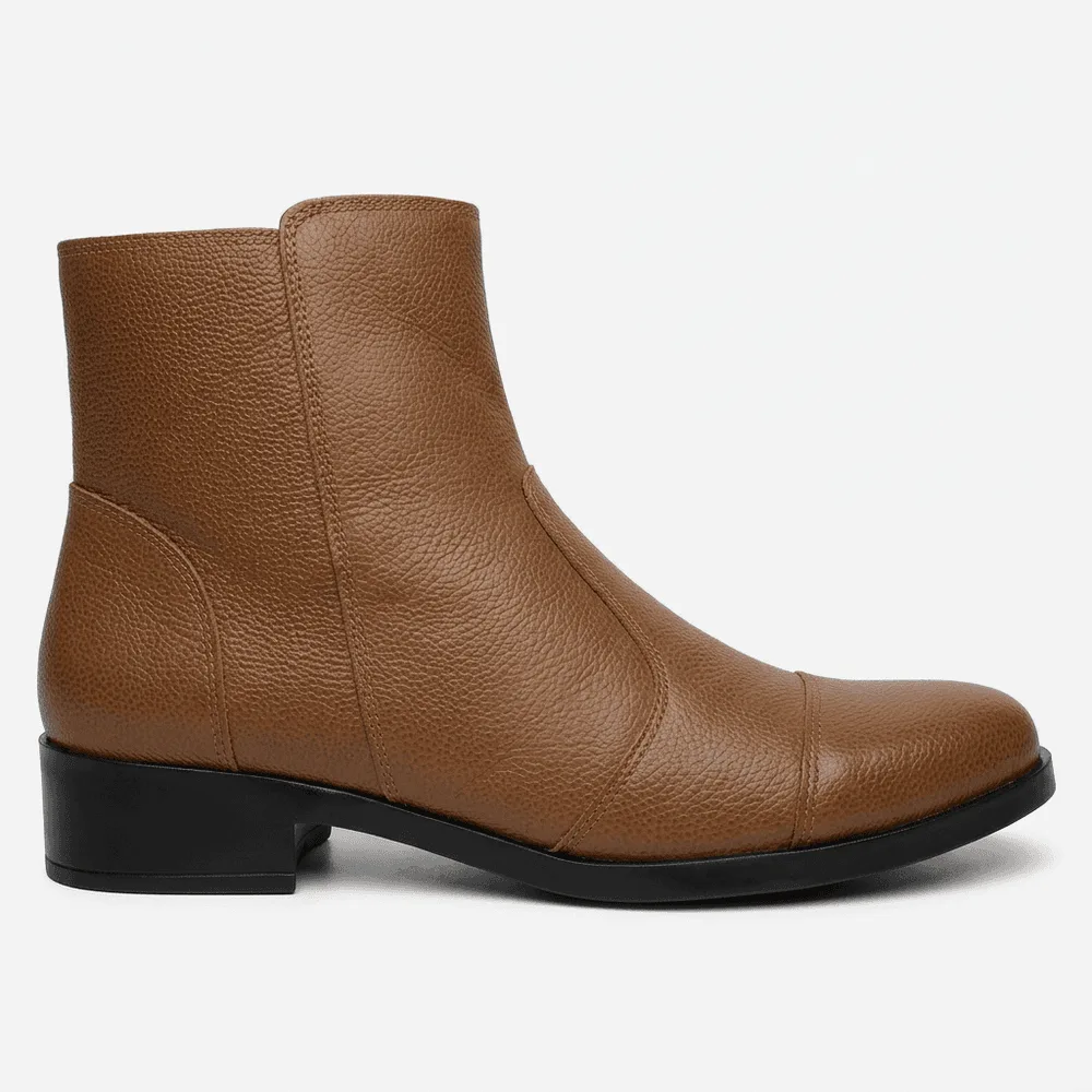 Bota Feminina Vittal Sofia Caramel... - USE VITTAL